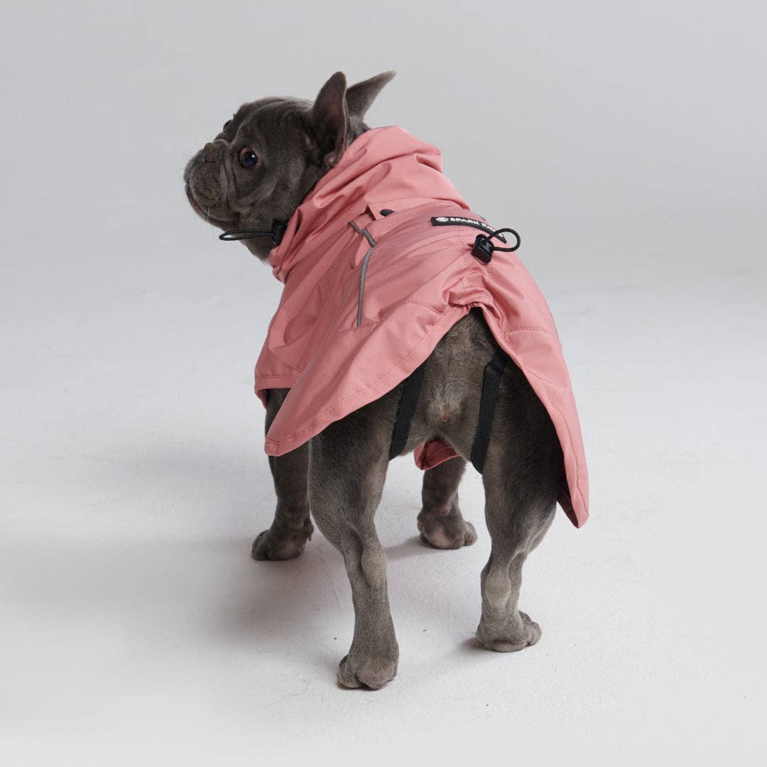 Spark Paws - Breatheshield™ Dog Raincoat - Sea Pink