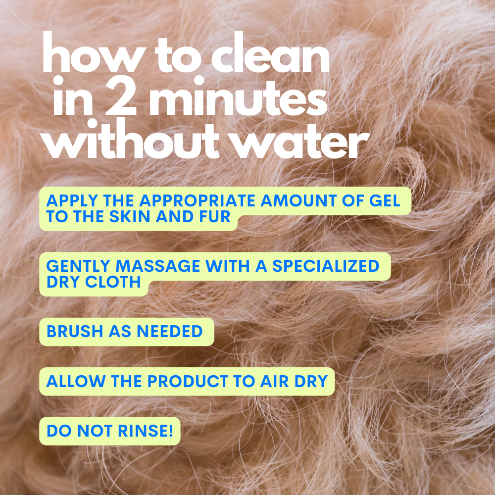 Jampy – One Two Clean – No-Rinse Dog Cleansing Gel