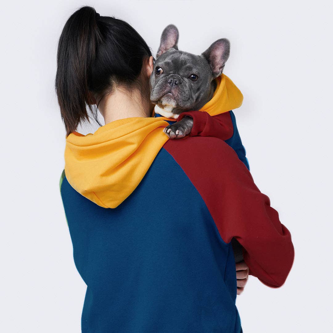 Spark Paws - Primary Color Block Dog Hoodie