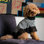 Alqo Wasi - Diamond Black Alpaca Dog Poncho