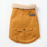 Spark Paws – Chaqueta con Forro Sherpa – Mustard