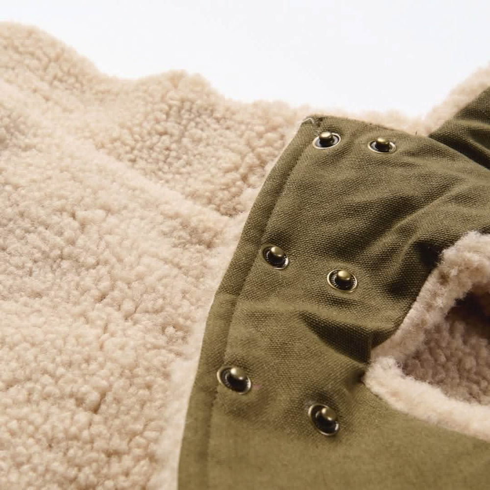 Spark Paws – Chaqueta con Forro Sherpa – Verde