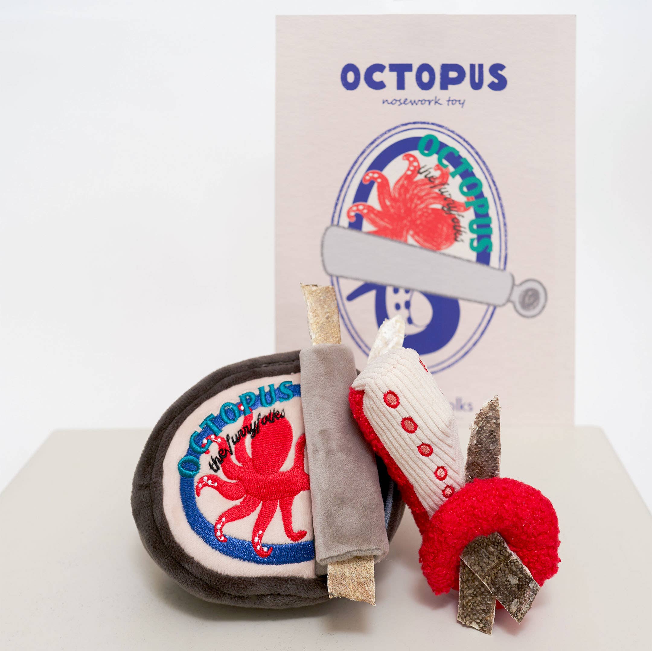 The Furryfolks – Tinned Octopus – Dog Interactive Nosework Toy
