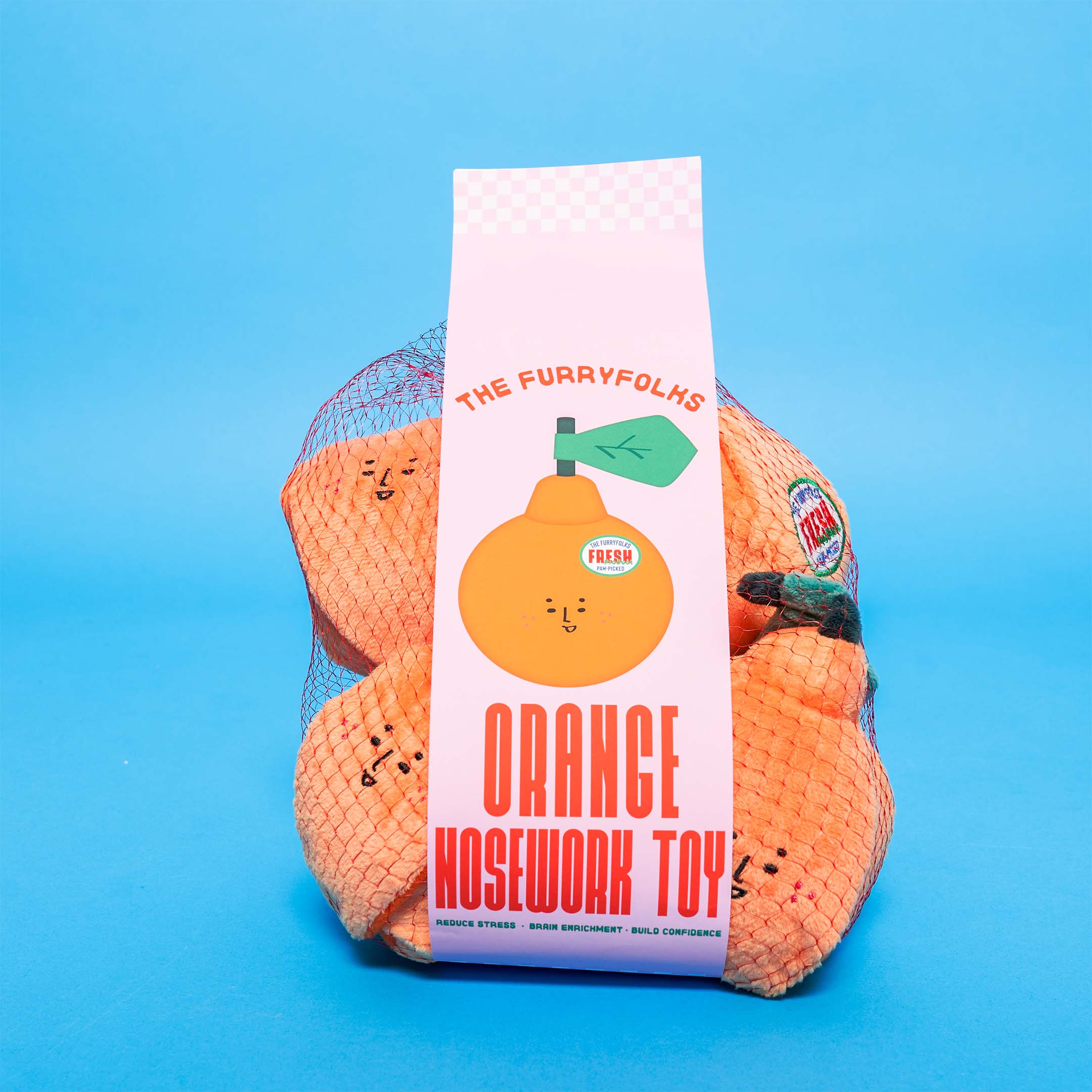 The Furryfolks – Orange – Dog Interactive Nosework Toy