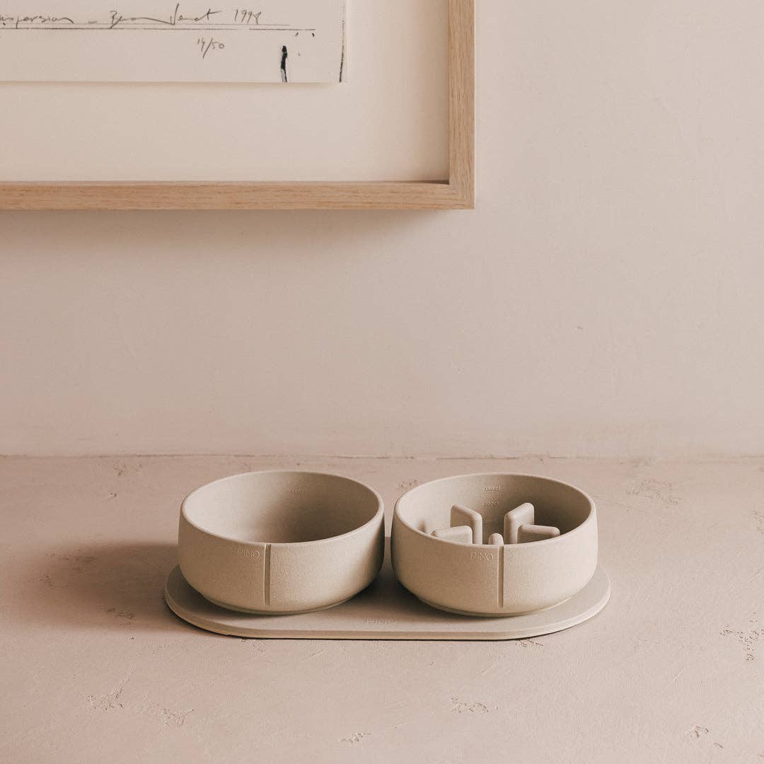 Pino – Classic Dog Bowl – Ultra-durable Sandstone & Hypoallergenic