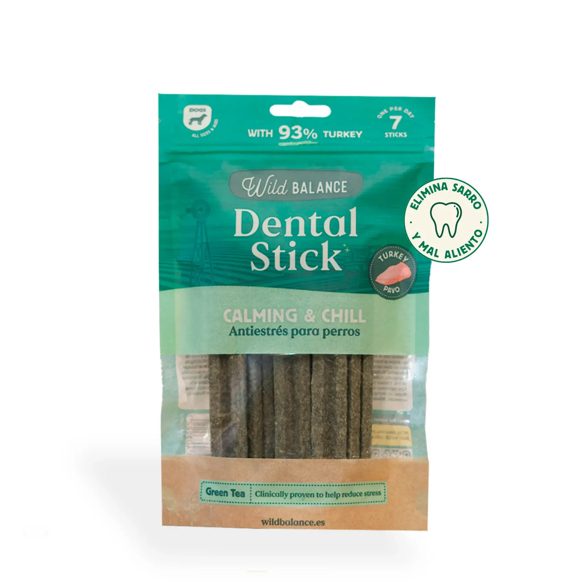 Wild Balance Stick Dental Calming - Antiestrés para perros - 7 sticks M (Unidad)