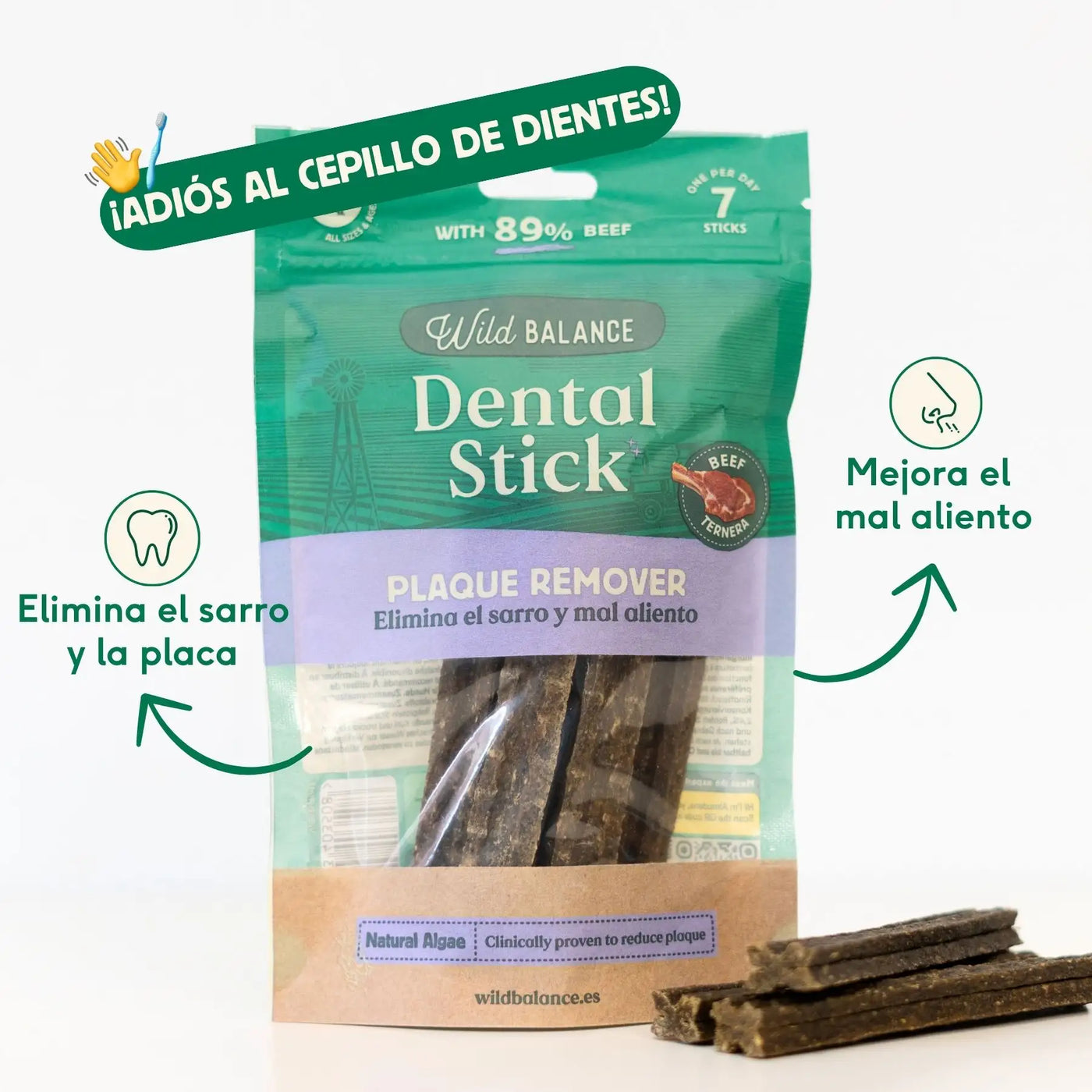 Wild Balance Dental Snack – Beef & Seaweed – Plaque Remover
