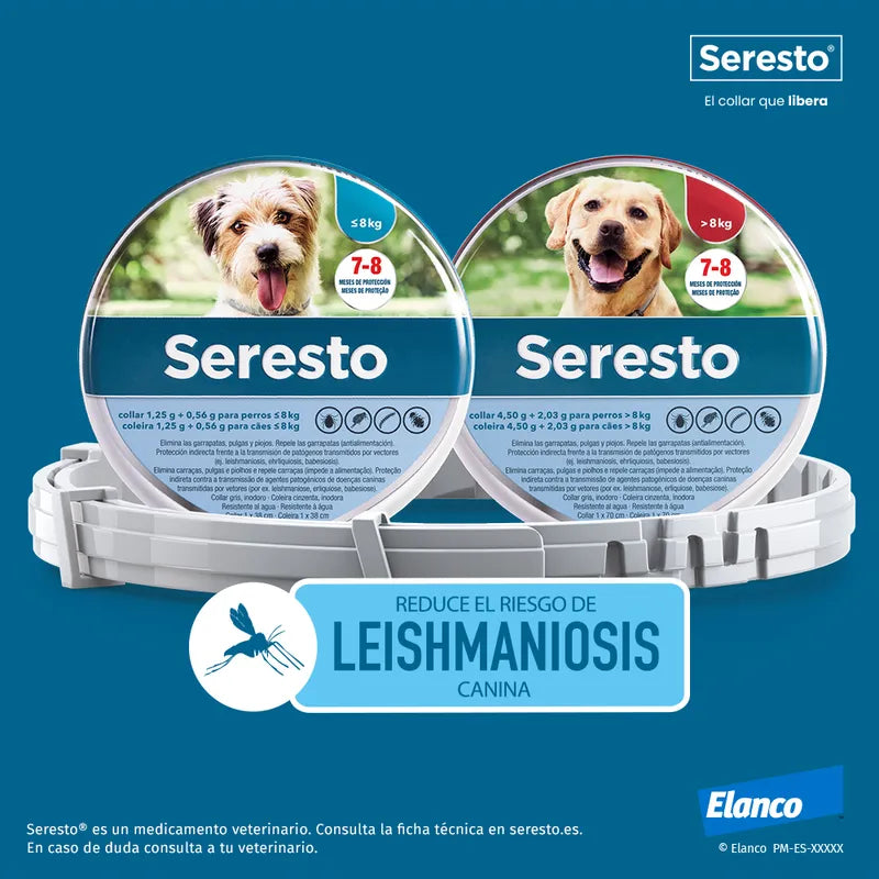 Seresto – Collar Antipulgas y Garrapatas – Perros Grandes > 8kg