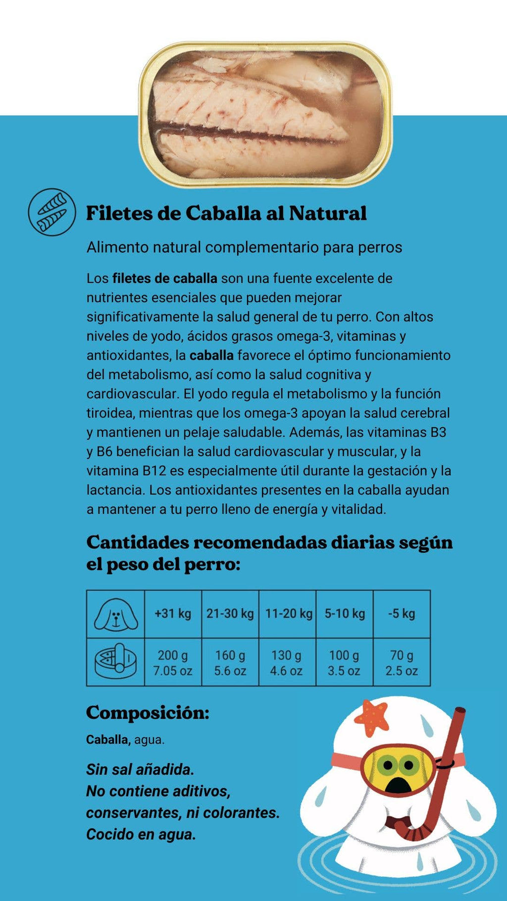 Canumi Wet Dog Food - Wild Atlantic Mackerel Fillets - Adult Dogs
