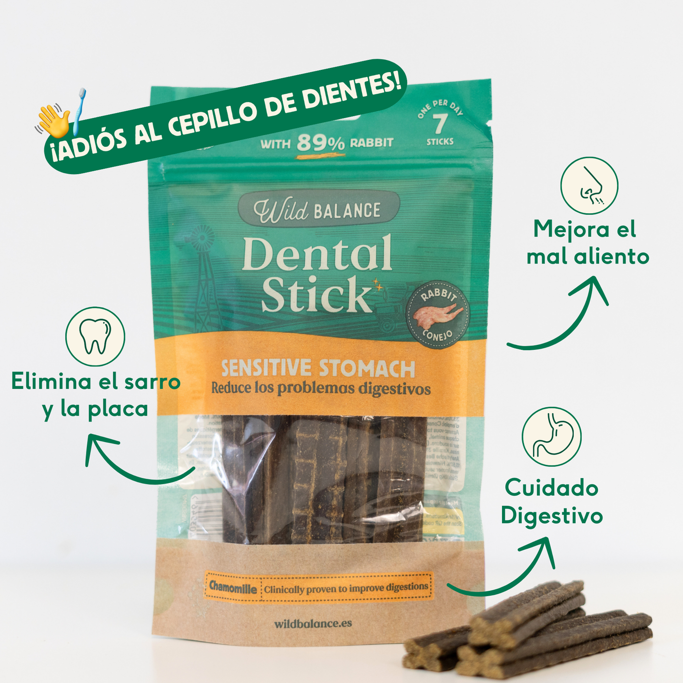 Wild Balance Dental Snack – Rabbit – Sensitive Stomach