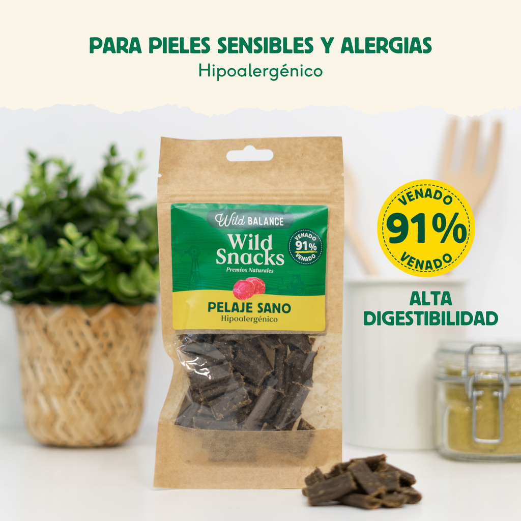 Wild Balance Dog Treats – For Healthy Coat – Hypoallergenic and Grain-Free