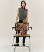 CAFIDE - Collar de cuero vegano negro, Jala