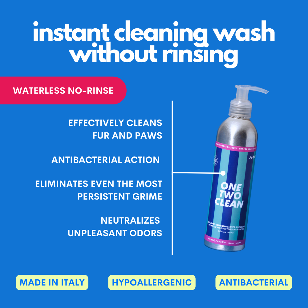 Jampy – One Two Clean – No-Rinse Dog Cleansing Gel