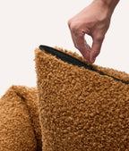 Cafide – Snozy Mustard Sheep – Recycled Foam Fill Dog Bed