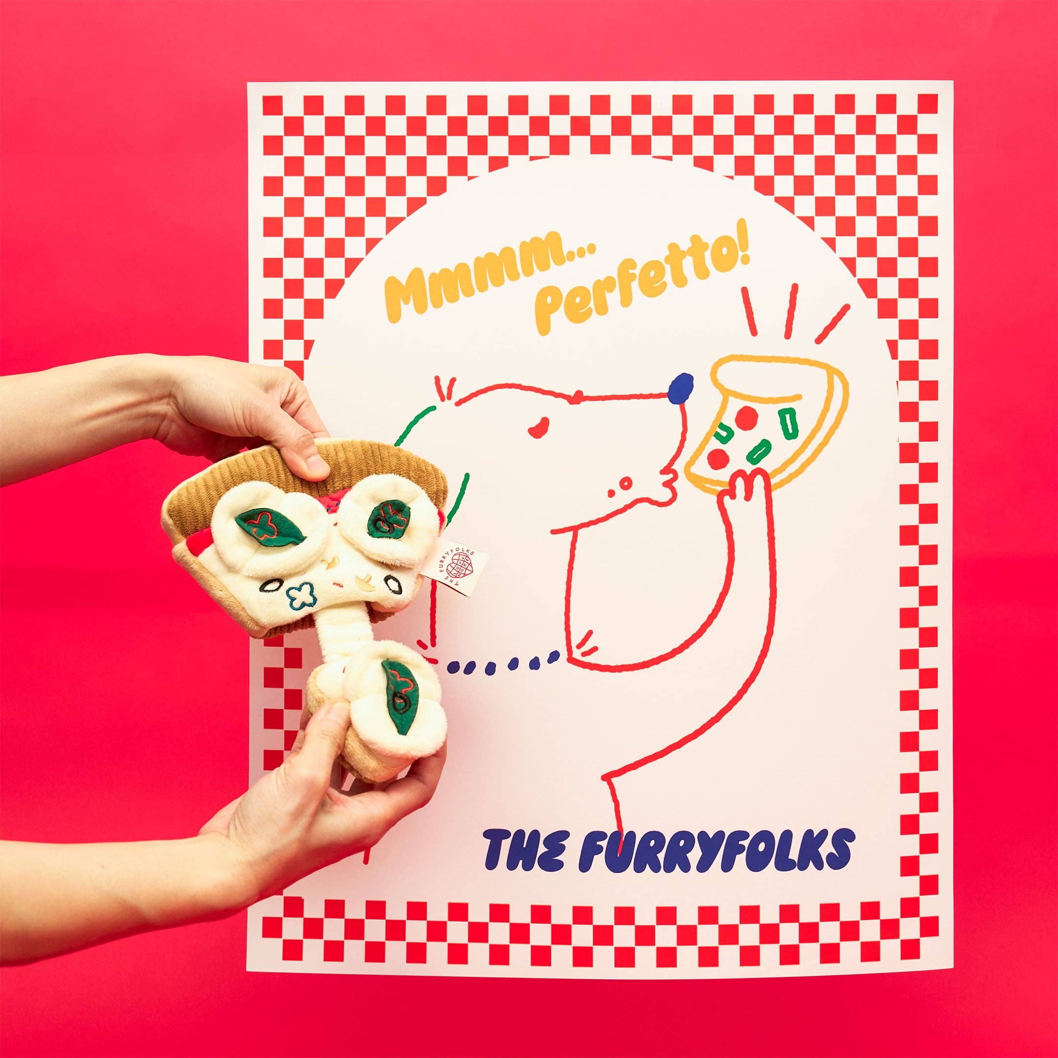 The Furryfolks – Pizza – Dog Interactive Nosework Toy