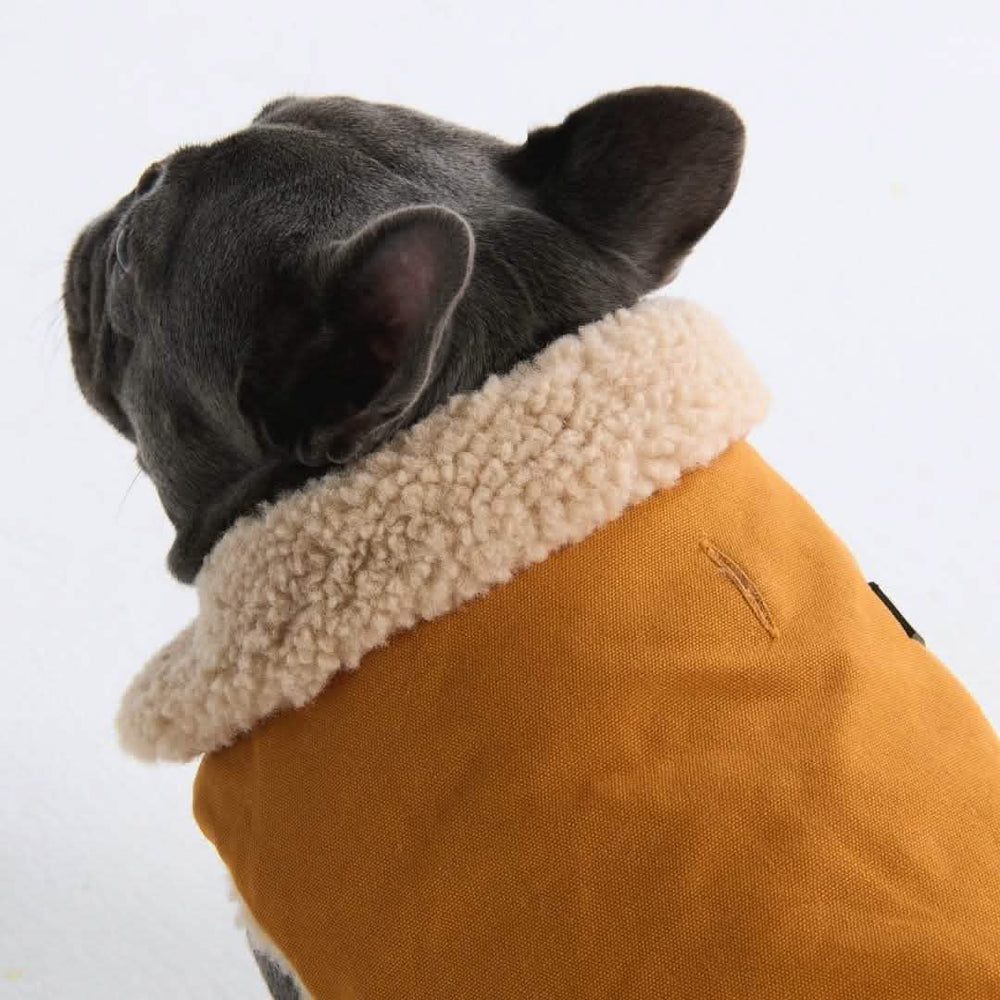 Spark Paws – Chaqueta con Forro Sherpa – Mustard