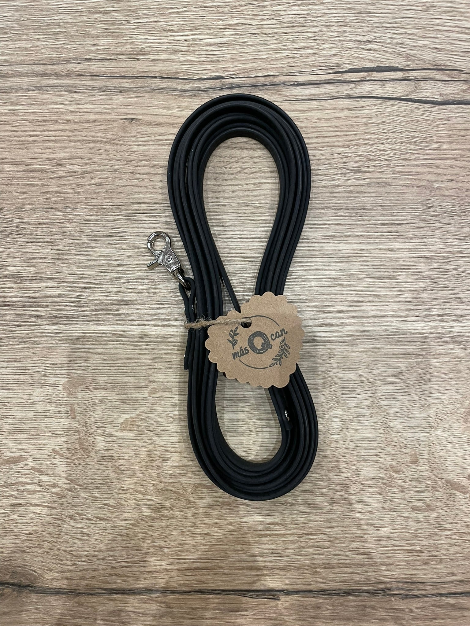 MásQcan - Correa PVC Hexa Negra - Con Asa 3 m / 5 m