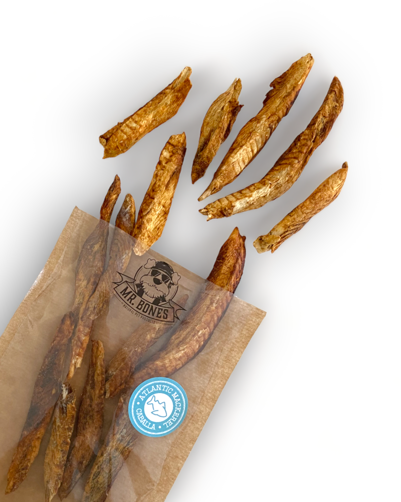 Mr.Bones Natural Dog Chews – Atlantic Mackerel – Natural Dental Health