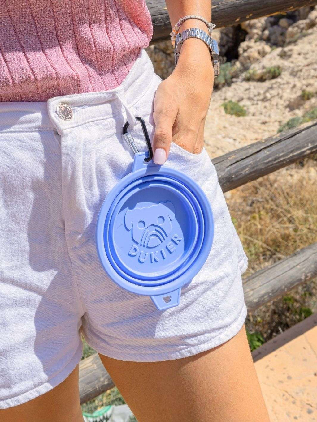 Dukier – Cuenco de Agua Plegable Amarillo – 350 ml