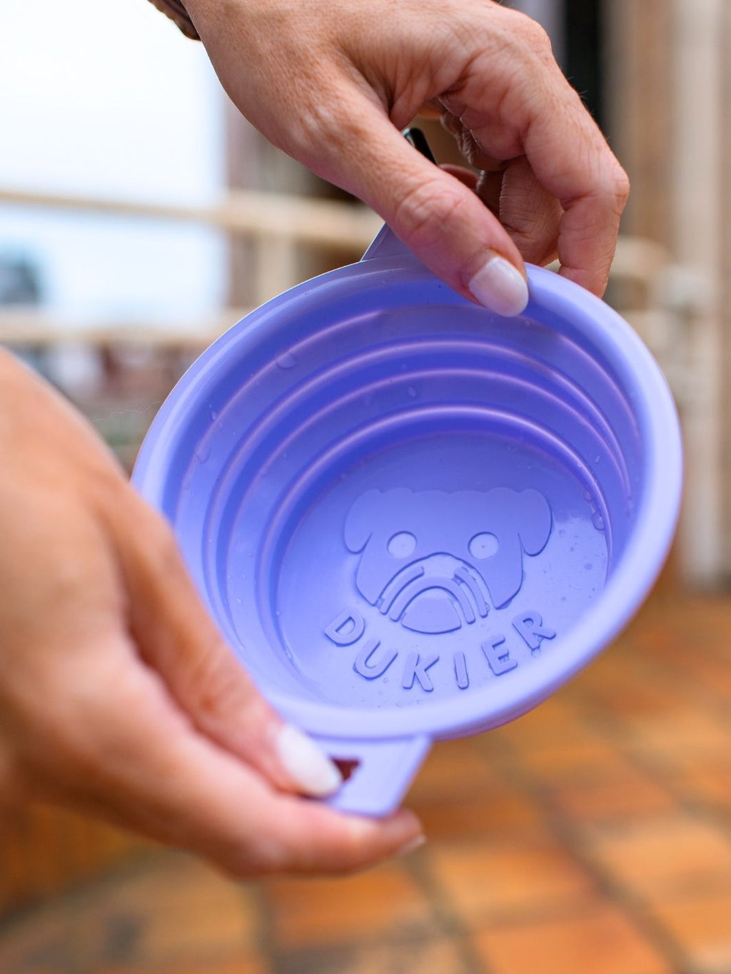 Dukier – Cuenco de Agua Plegable Amarillo – 350 ml