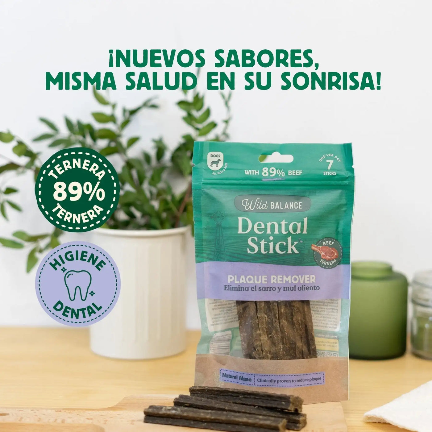 Wild Balance Dental Snack – Beef & Seaweed – Plaque Remover