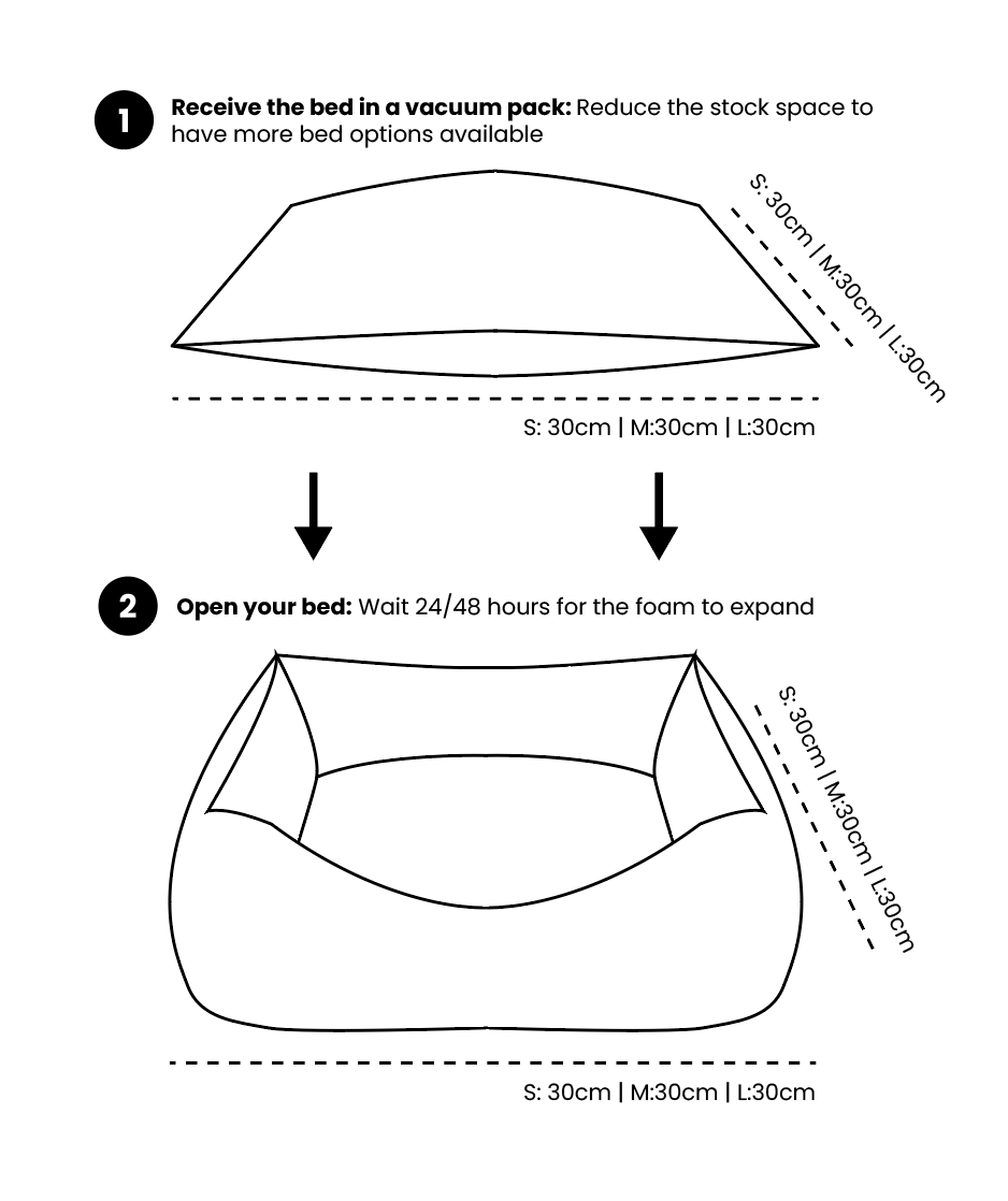 CAFIDE – Mustard Corduroy – Recycled Foam Fill Dog Bed