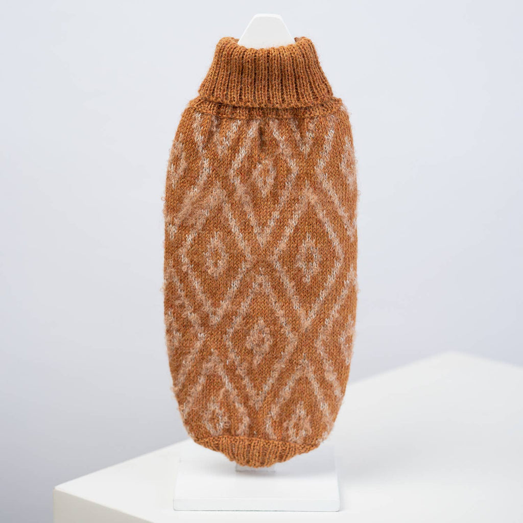 Alqo Wasi - Golden Ochre Alpaca Dog Sweater