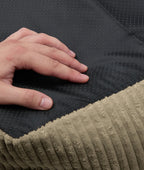 CAFIDE - Cama para Perros de Pana Negra, Snozy