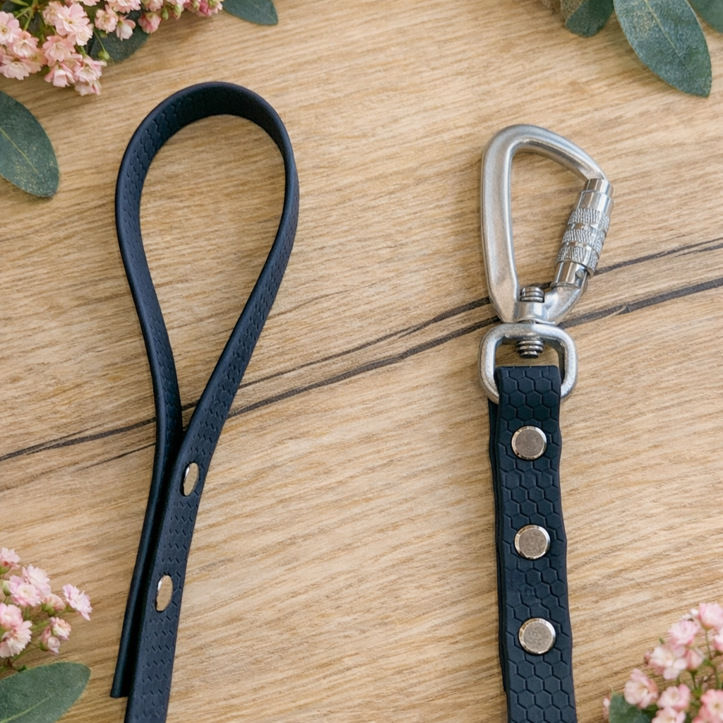 MásQcan - Correa PVC Hexa Negra - Con Asa 3 m / 5 m