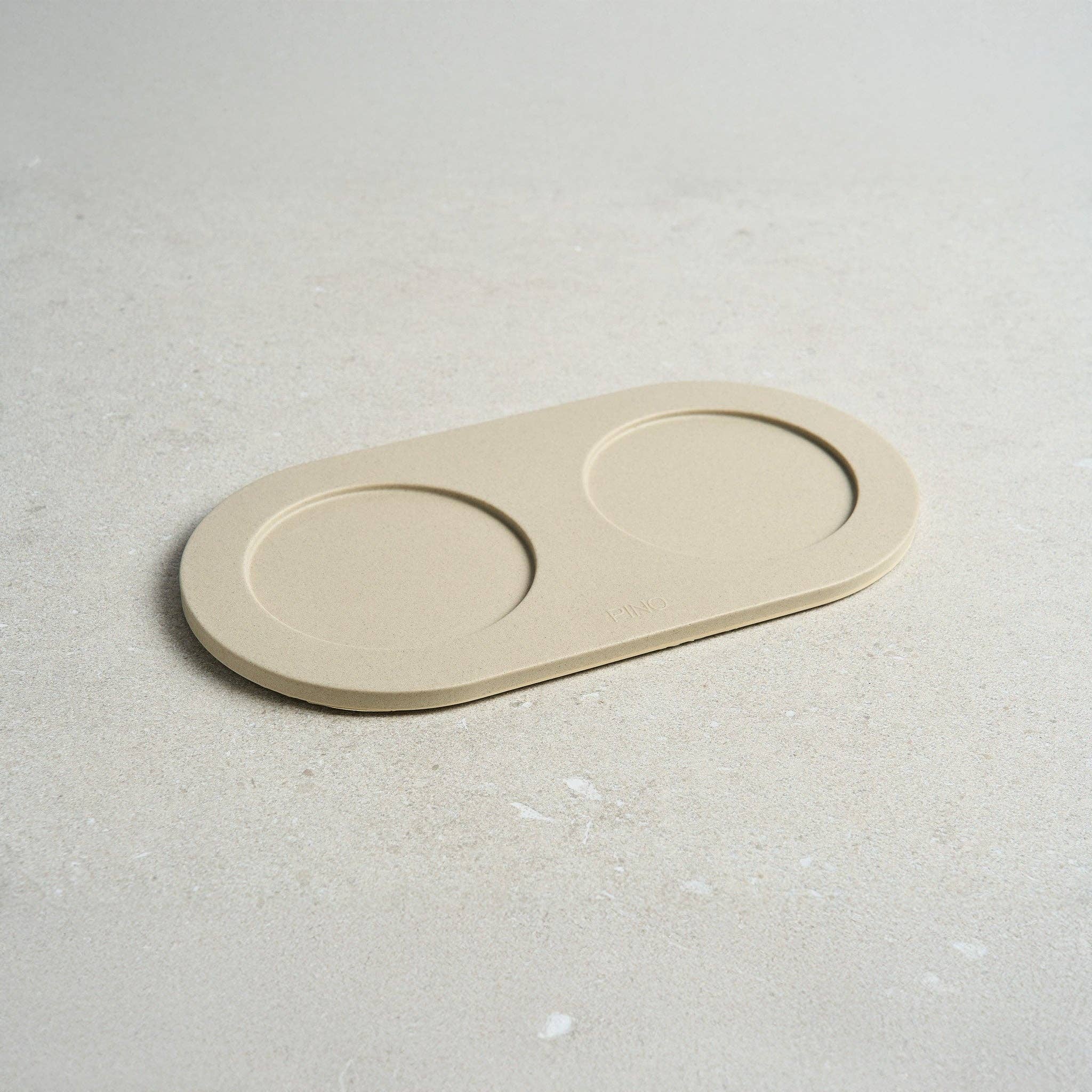 Pino – Sandstone Tray – Ultra-durable Anti-Splash Tray