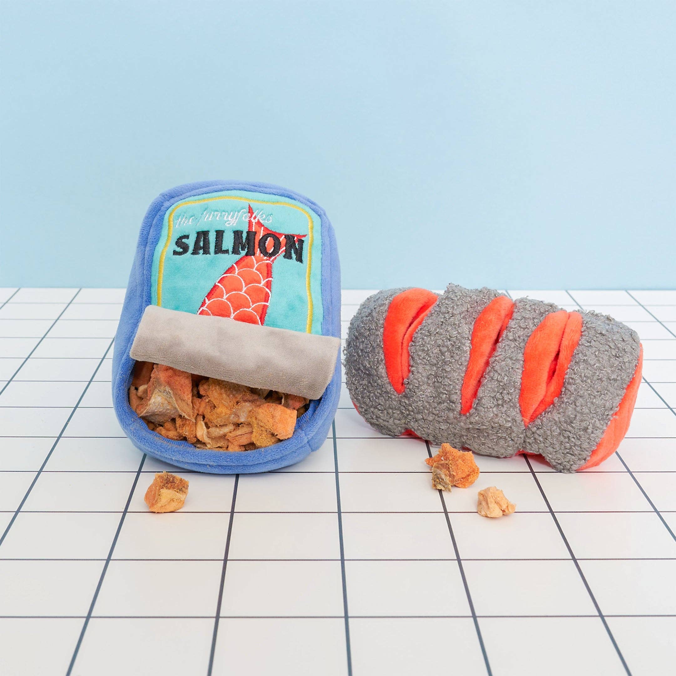 The Furryfolks – Tinned Salmon – Dog Interactive Nosework Toy