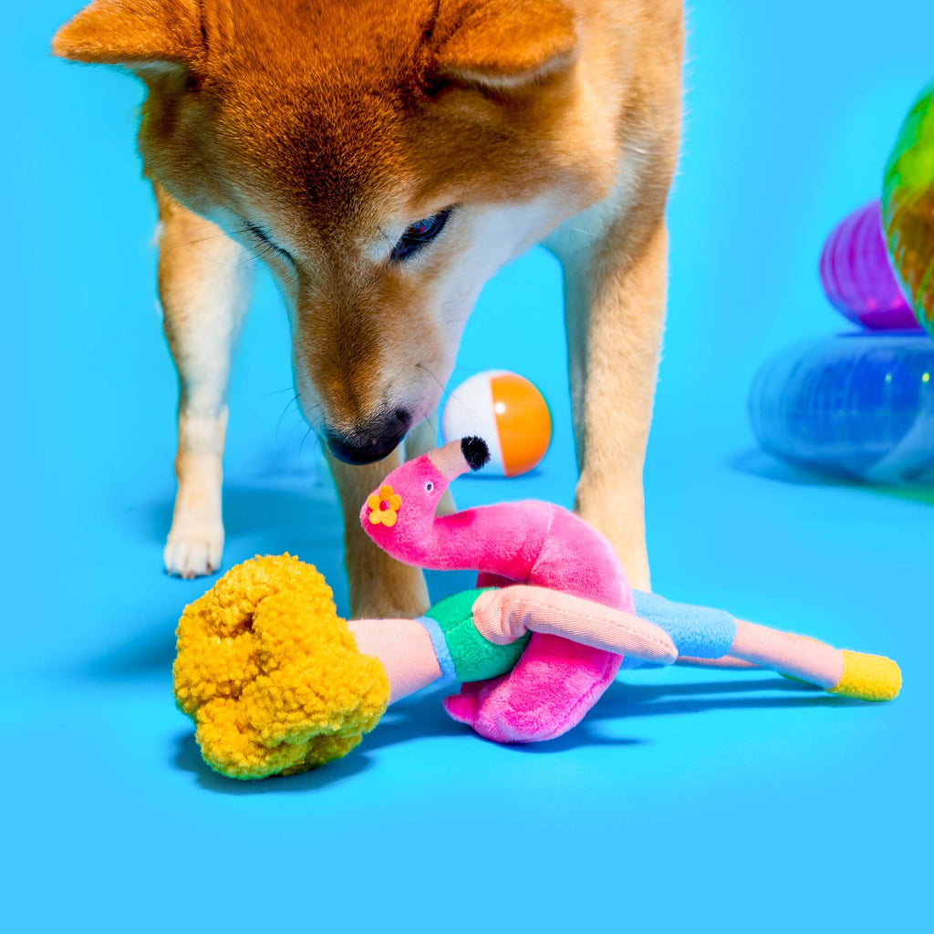 The Furryfolks – Flamingo Hooman – Dog Interactive Nosework Toy