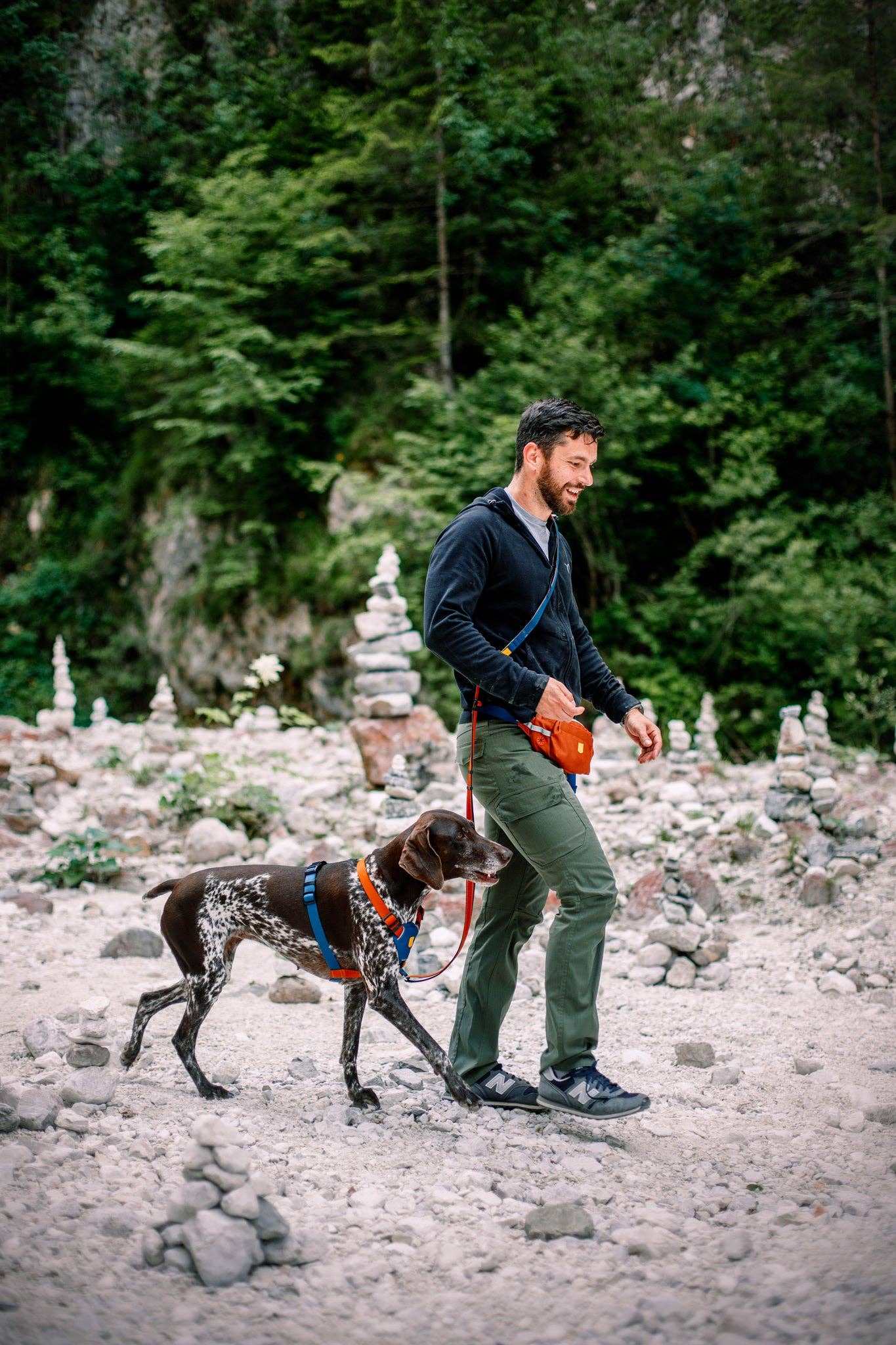 Woolly Wolf – Color Block Harness – Recycled Material