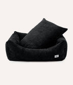 CAFIDE - Cama para Perros de Pana Negra, Snozy