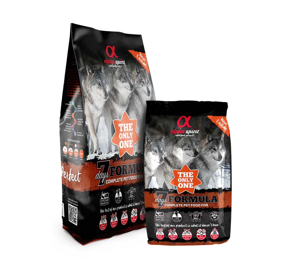 Alpha Spirit Kibble - 7 Days Formula (The Only One Range) for Adult Dogs