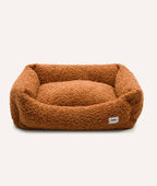 Cafide – Snozy Mustard Sheep – Recycled Foam Fill Dog Bed