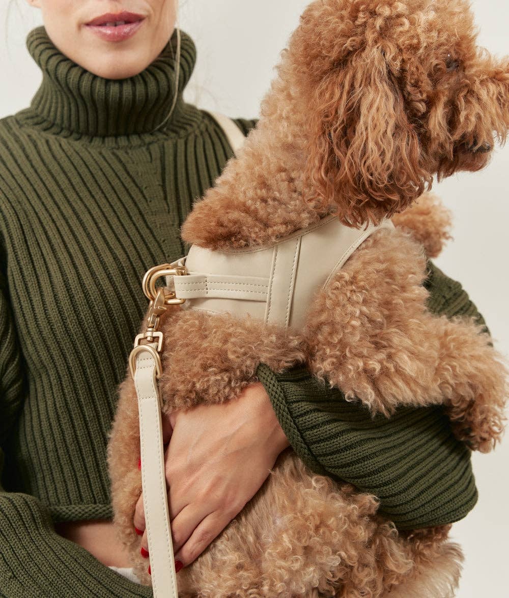 CAFIDE - Beige Vegan Leather Harness, Jala