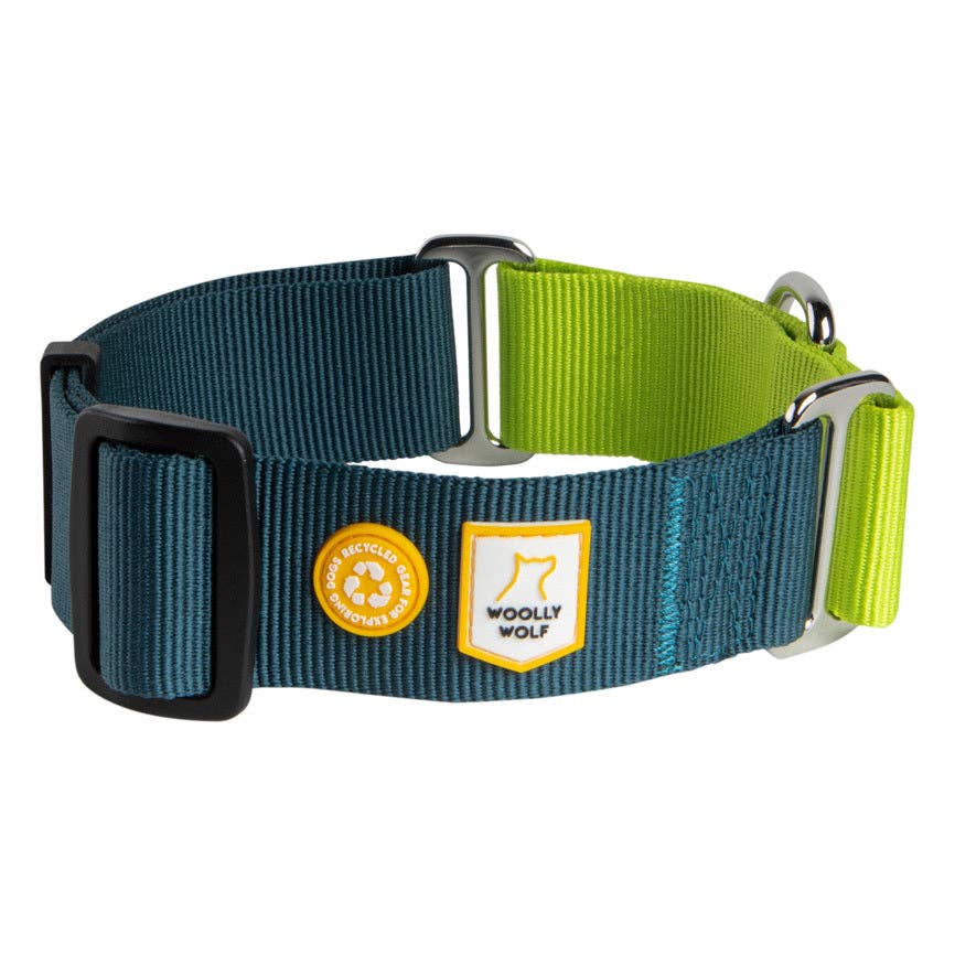 Woolly Wolf – Collar Martingale Colour Block Deep Teal – RPET