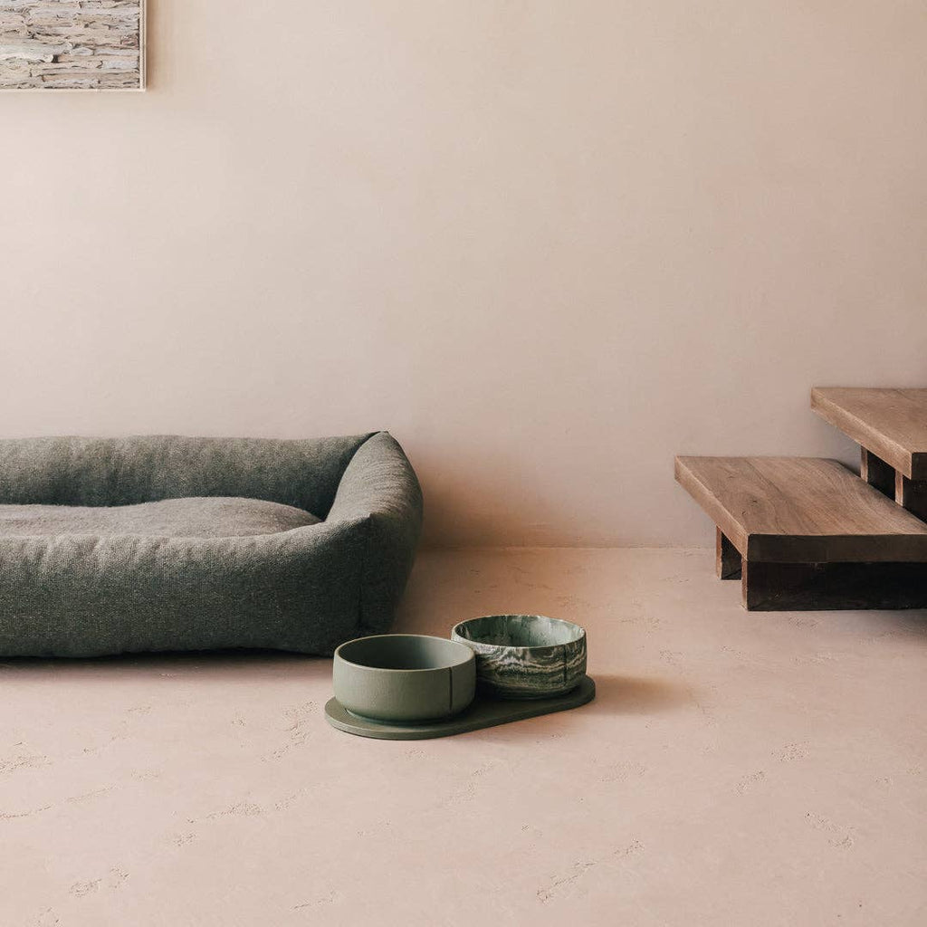 Pino – Cuenco Clásico para Perros – Ultra-durable Arenisca & Hipoalergénico