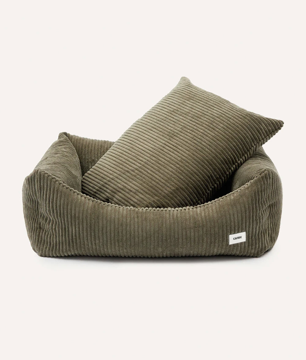 CAFIDE - Cama para Perros de Pana Negra, Snozy