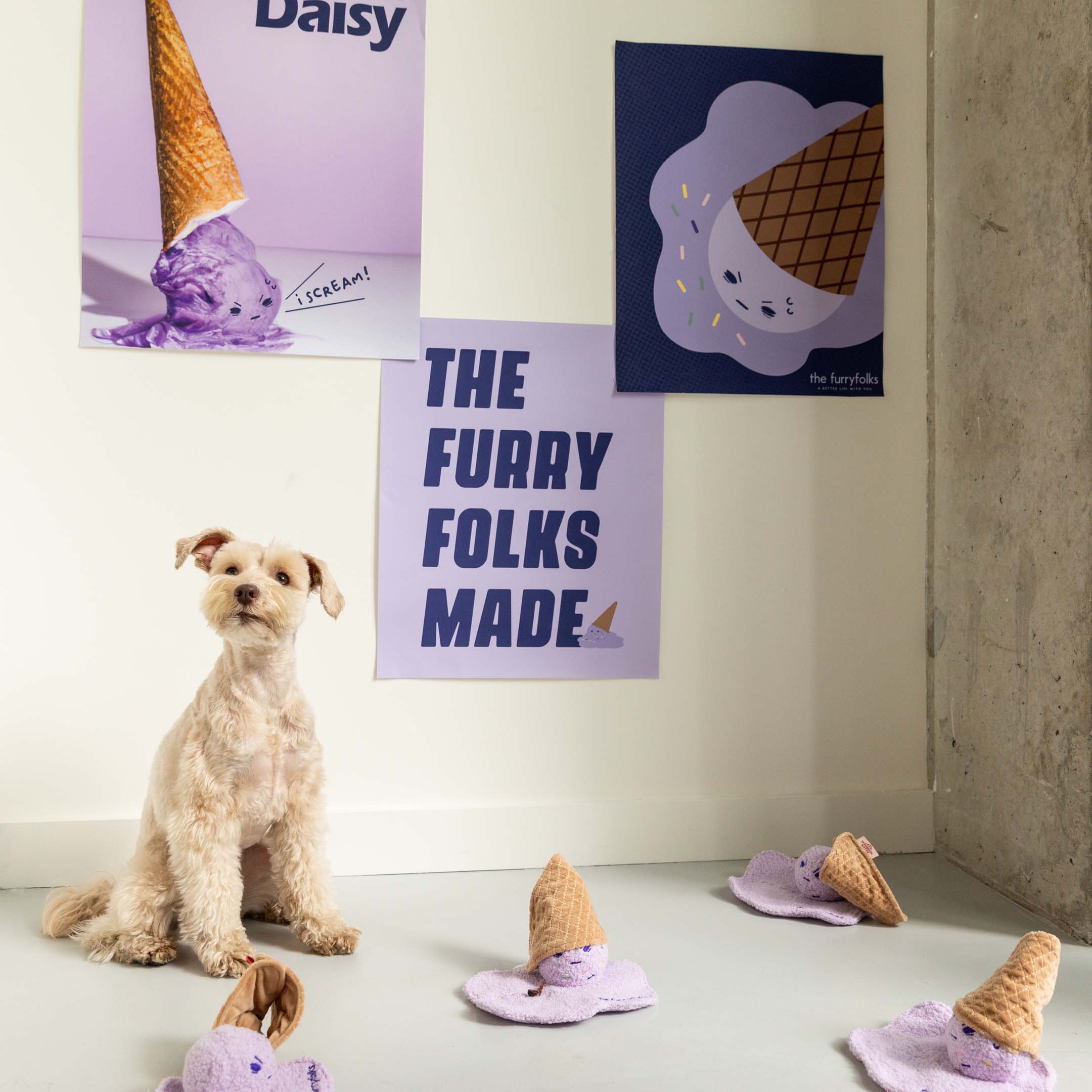 The Furryfolks – I Scream – Dog Interactive Nosework Toy