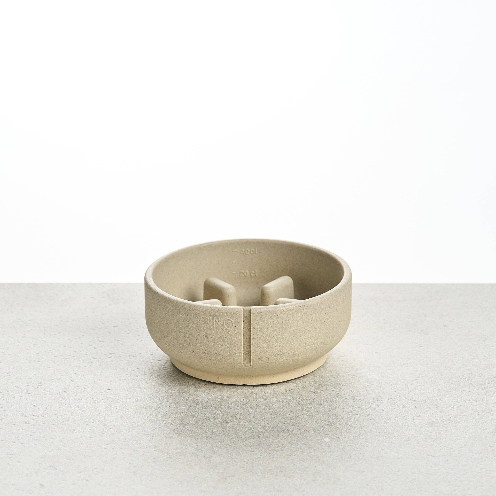 Pino – Slow Feeder Bowl – Ultra-durable Sandstone & Hypoallergenic
