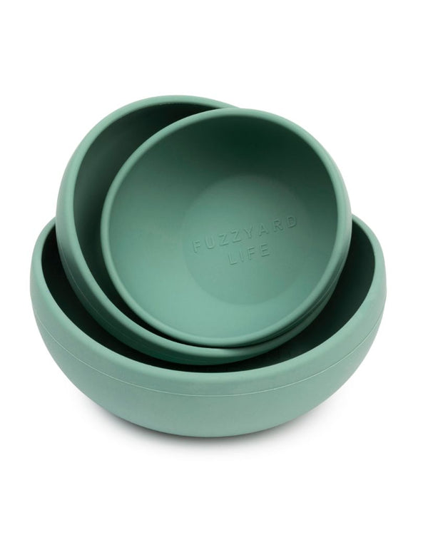 FuzzYard Life Silicone Bowl Myrtle Green