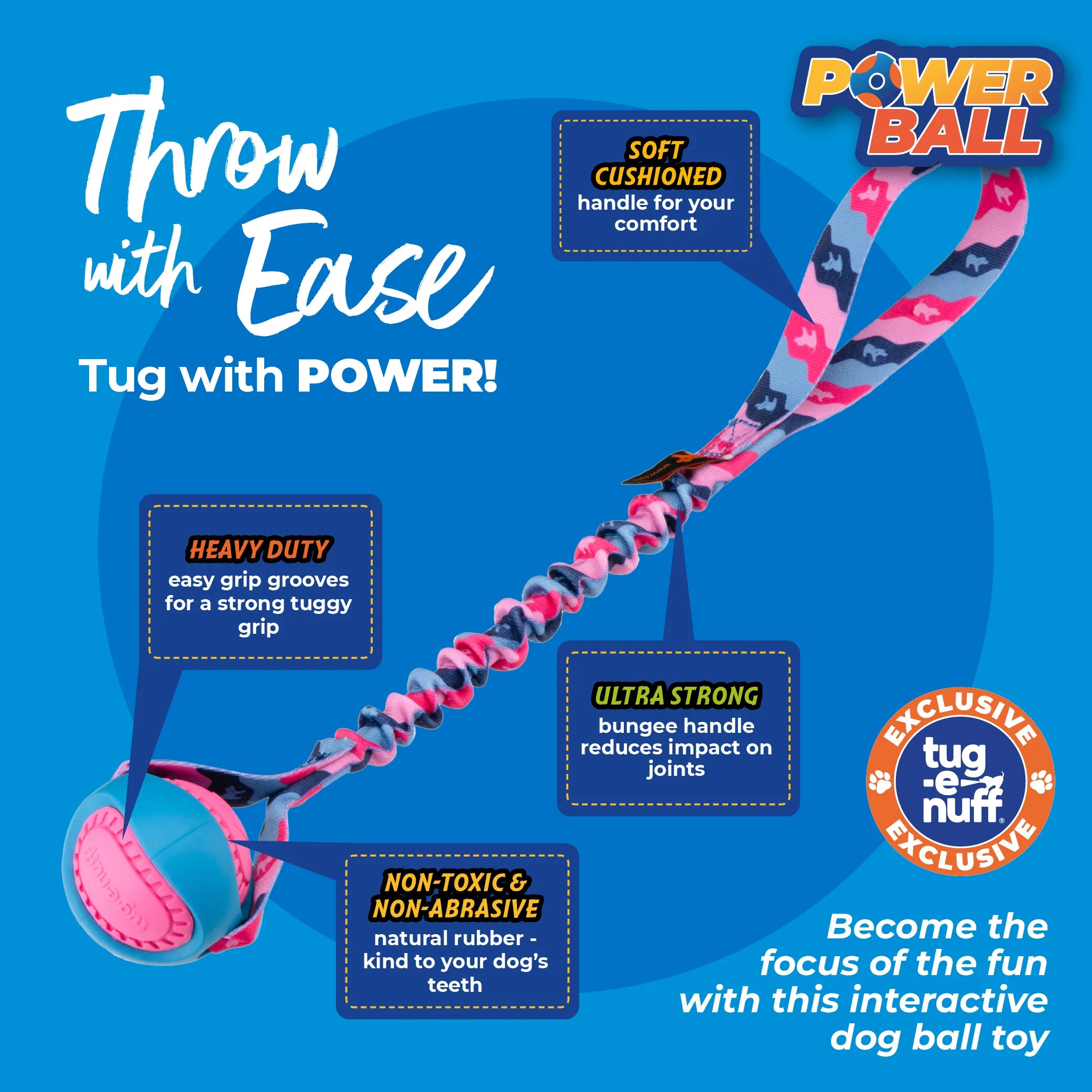 Tug-e-Nuff – PowerBall Bungee Tug