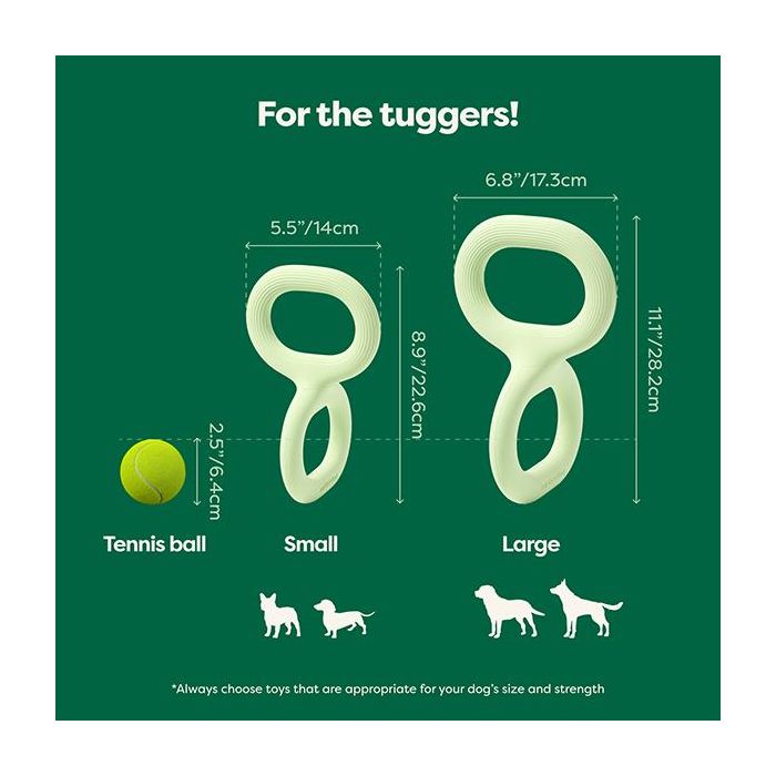 Earth Rated – Tug – Natural Rubber Dog Toy