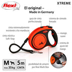 Flexi – Xtreme Tape Leash M Orange – Bite Resistant