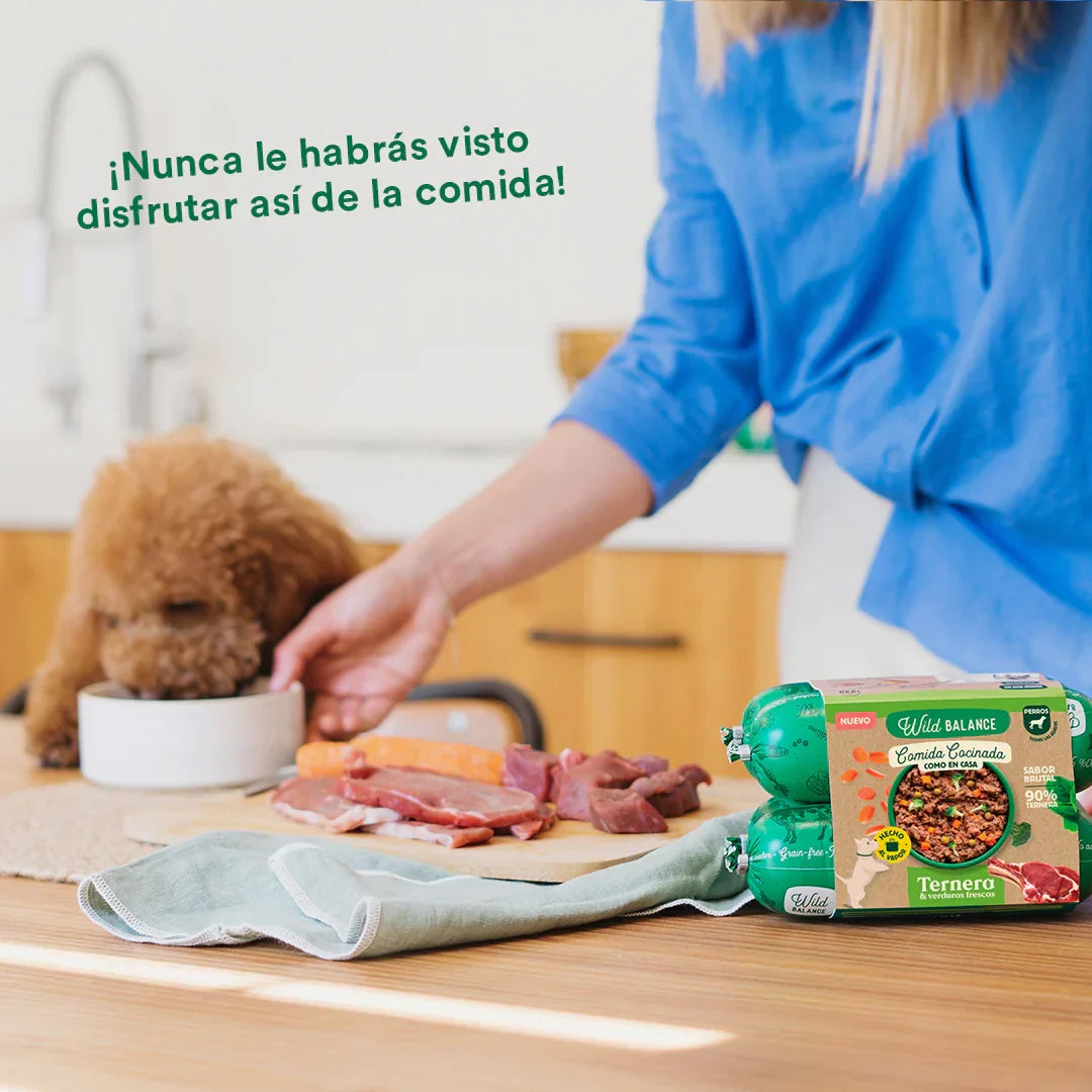 Wild Balance Lightly Cooked Frozen Dog Food - Beef & Vegetables - Active Dogs