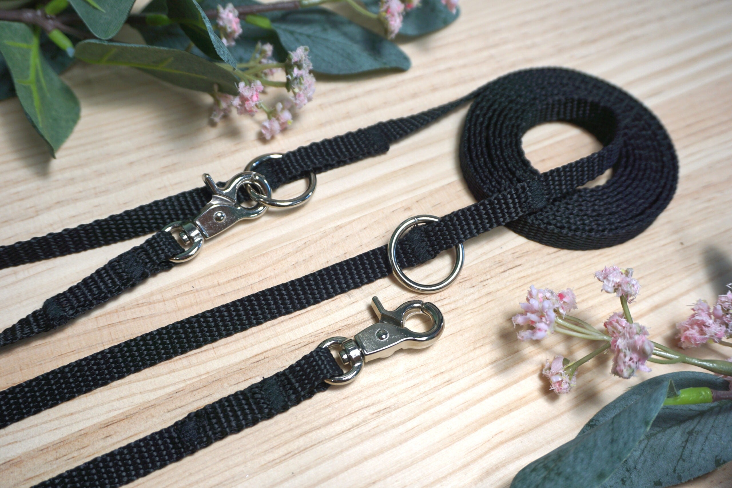  MásQcan - Correa Nylon Negra Mini - Multiposición 3 m