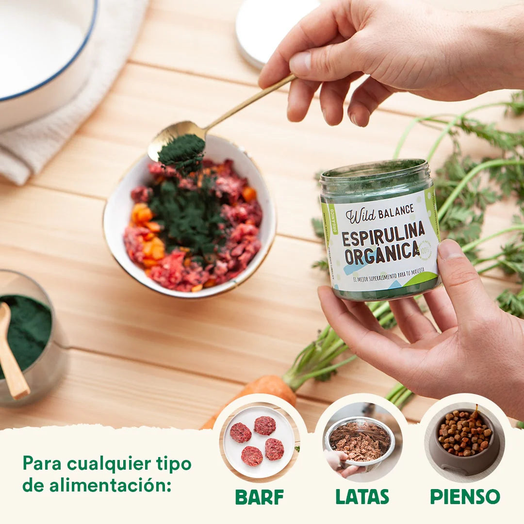 Wild Balance – Organic Spirulina – Natural Boost Dog Supplement
