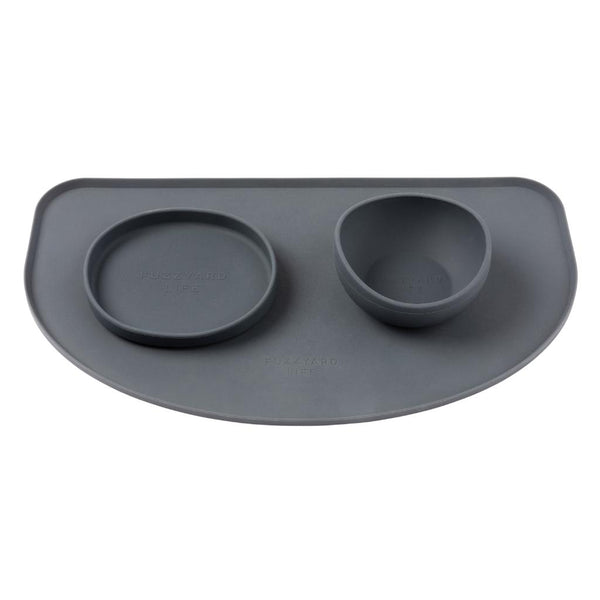 FuzzYard Life Silicone Feeding Mat Slate Grey